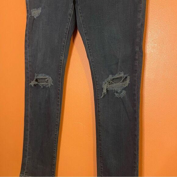 Abercrombie & Fitch Langdon Slim Stretch Distressed Jeans Mens Waist Size 30 - Picture 4 of 8